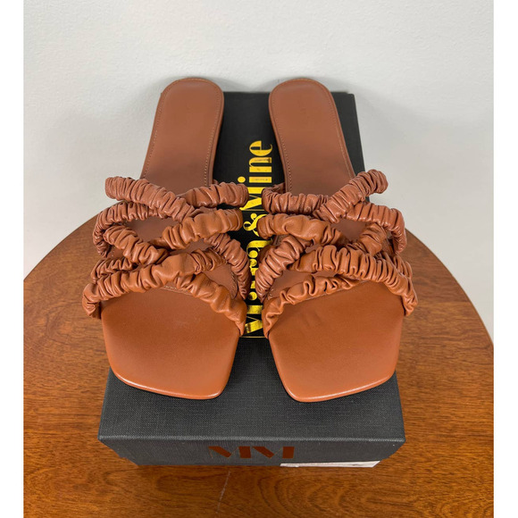 Mara & Mine Theresa Scrunchie Sandals in Terracotta Size 11 - Picture 2 of 9